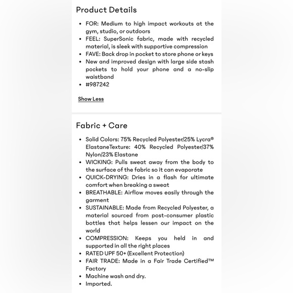 Athleta Ultimate Stash High Rise 7/8 Tight - Picture 8 of 9